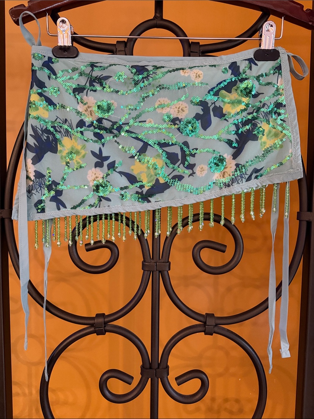 MISSGUIDED Beaded Side Tie Mini Sarong